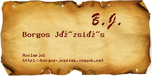Borgos Józsiás névjegykártya